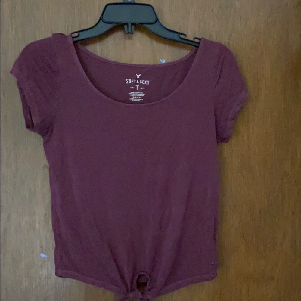 dark purple soft and sexy american eagle t shirt